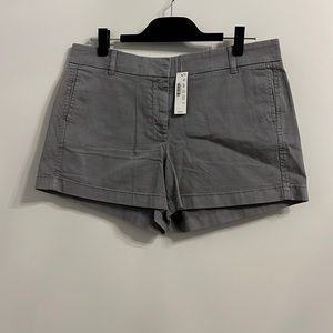 Brand new with tags J. Crew chino short, size 10, grey.  4 inch inseam.